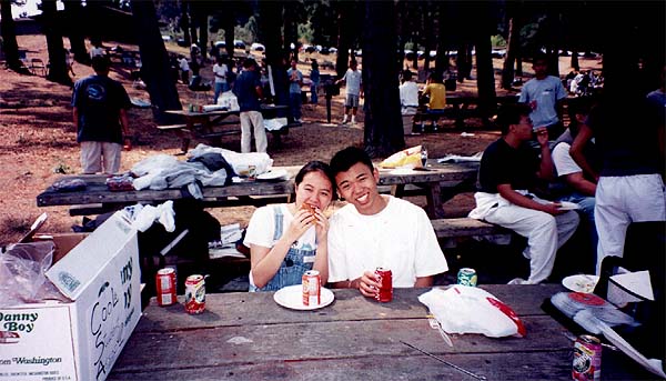 Julie & Tom relaxing together at San Pablo Dam