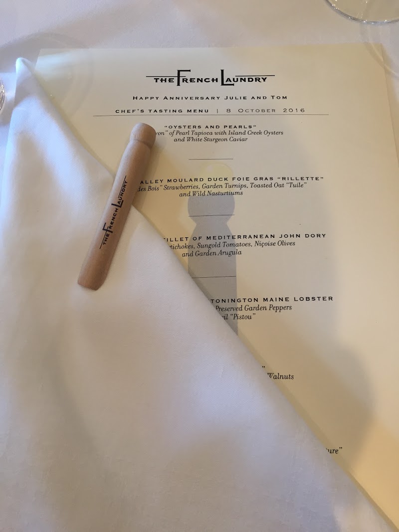 10th Wedding Anniversary at The French Laundry (Private Dining Room) (September 9, 2016)